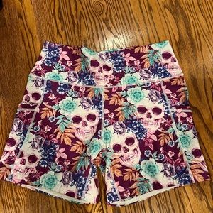 CVG Flower Skull 5” shorts